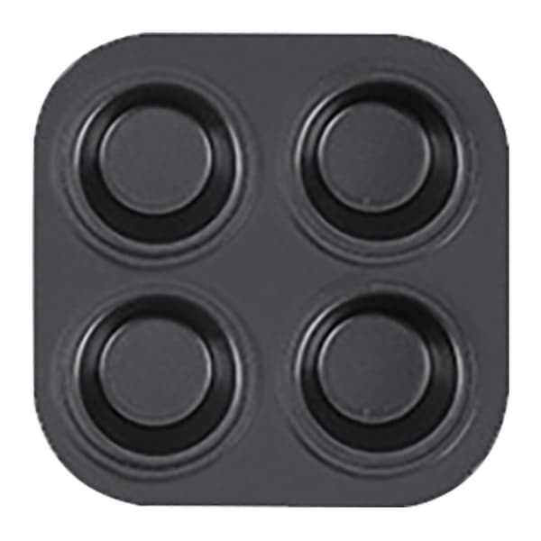 4/6/9/12 Kopp Kakeform Muffinsform Non-Stick Bakeformer Enkel å Rengjøre Black