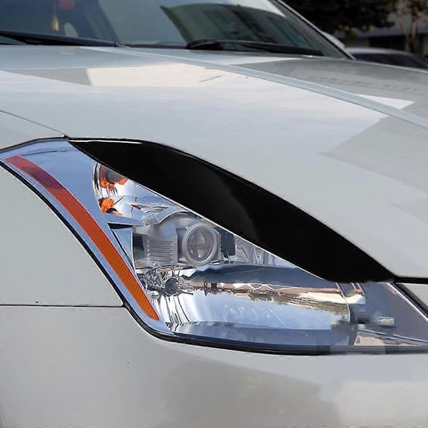 Bilens frontfanger frontlysdeksel øyenbryn stylingdeksel for 350Z Z33 Black