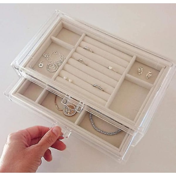 Trelagers smyckeförvaringslåda Smyckeskrin Desktop Organizer B