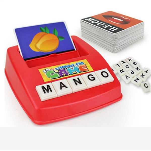 Match Letter-spel Stavning Läsa Engelska Alfabet Bokstäver Kort Match Spel Barn Lärande Språkleksaker