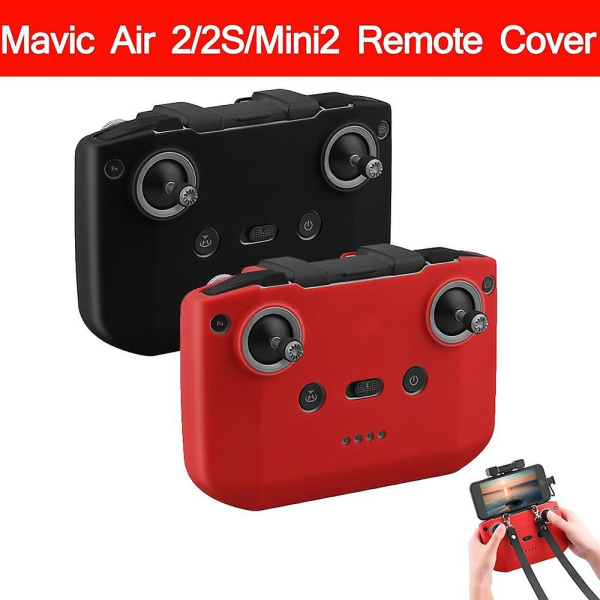 Cover med rem för dji mavic air 2/2s mavic mini 2 fjärrkontroll silikon skyddshylsa rc drone tillbehör Red cover