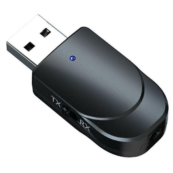 [LCS]Universal 3-i-1 USB Bluetooth 5.0 lydsender/-mottaker 3,5m