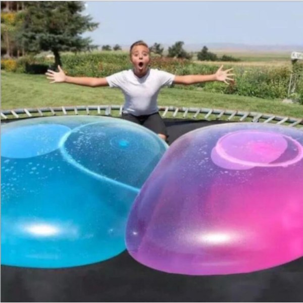 Uppblåsbara leksaker för utomhusbruk med mjuk luft, vattenfylld bubbelboll BLUE