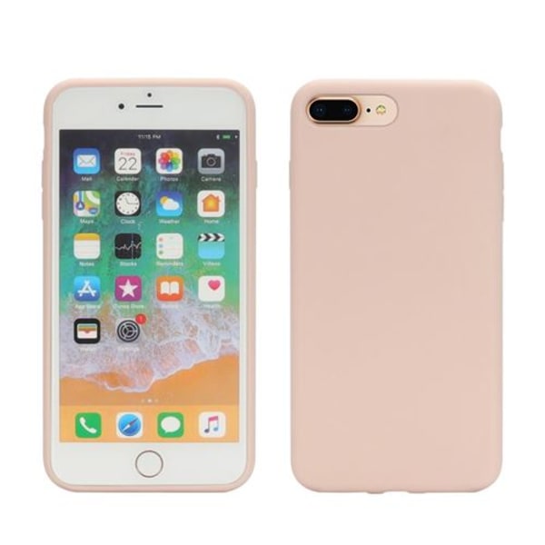 Soft Pink Wrapped Edge Case för din Apple iPhone 8 Pl