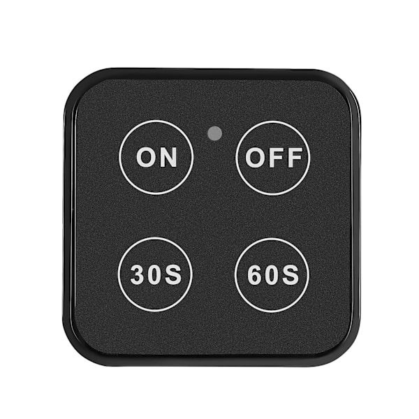 Trådlöst strömbrytarkit för matavfallskvarn med 30s 60s bärbar timer white & black 11x5.7x3.5cm