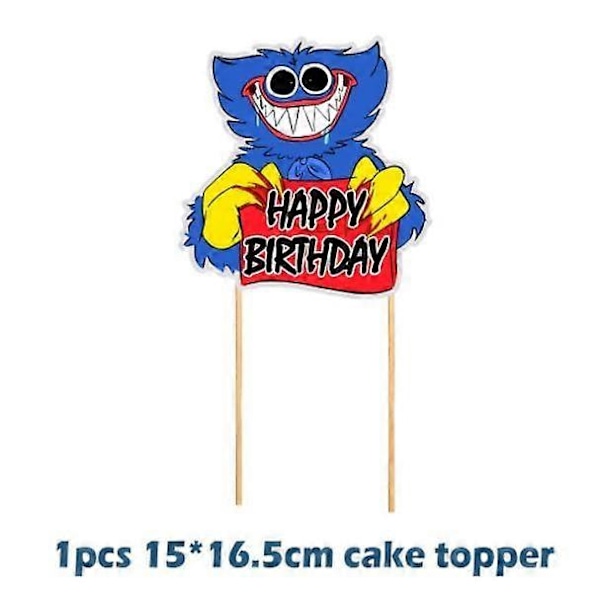 Poppy Huggy Wuggy Ballongbåge för Barnkalas - Grattis på Födelsedagen