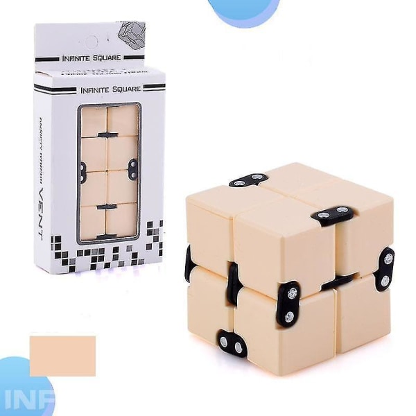 Angst Stress Relief Infinity Cube Blocks Leke Yellow