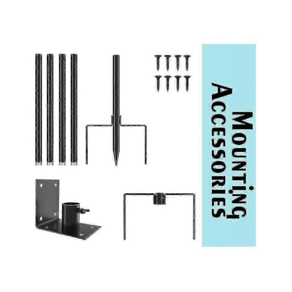 Fuglehus Stangmonteringssæt - Justerbar Fuglestang Støttestang Universal Stangsæt Med 5 Grene