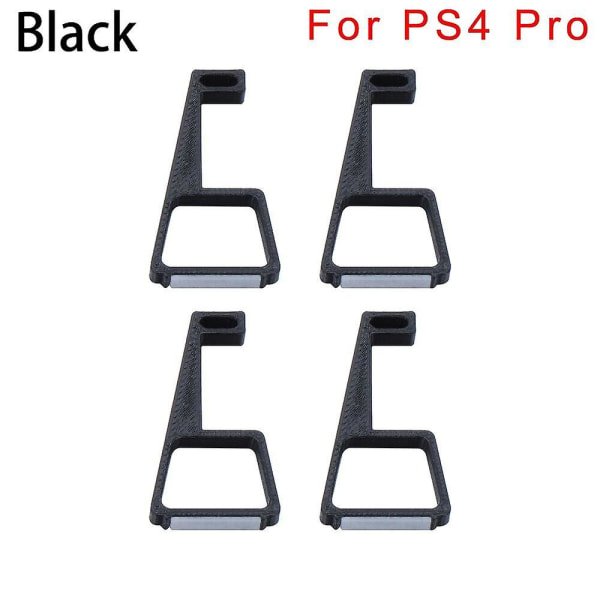 4Pc ny spelkonsol horisontell hållare fäste kylfötter bordsstativ för sony playstation4 ps4 slim pro speltillbehör Black for ps4 pro