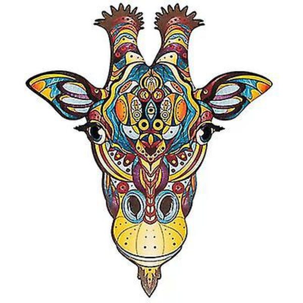 Giraff Puslespillbrikke Spill For Barn Og Voksne A3