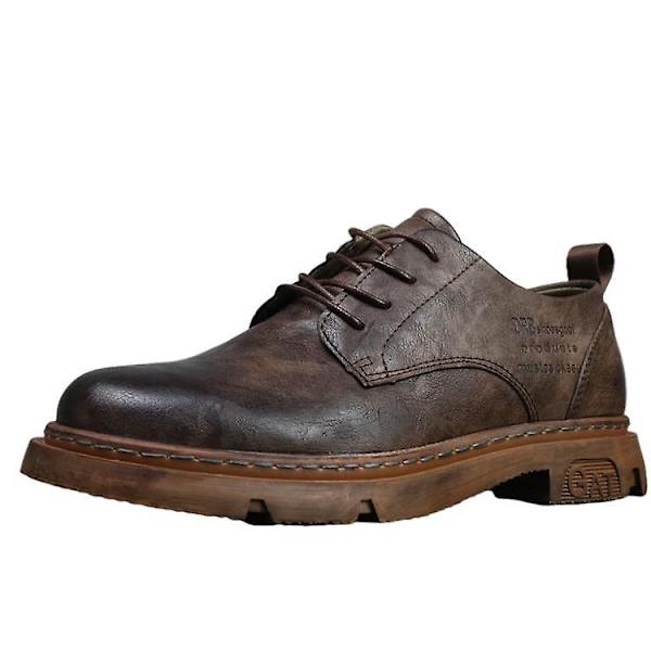 Retro Herre Casual Lædersko Koreansk Stil All-match Trendy Sko 41