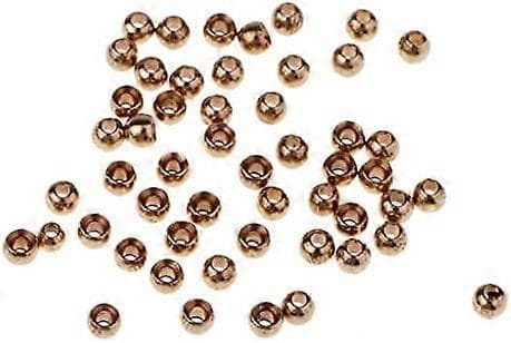 [LCS]Tenlacum Guld 23mm - 38mm Messingperler til Fluebinding Messingperlehoved (50100 stykker) 3.8mm 50pcs