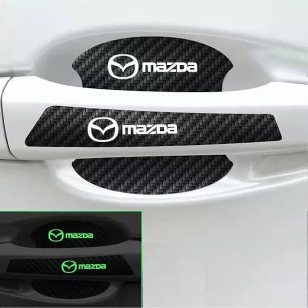 [LCS] 8 stk. selvlysende dekaler til bildørhåndtak, høy elastisk skål-klistremerke egnet for Mitsubishi 1 One