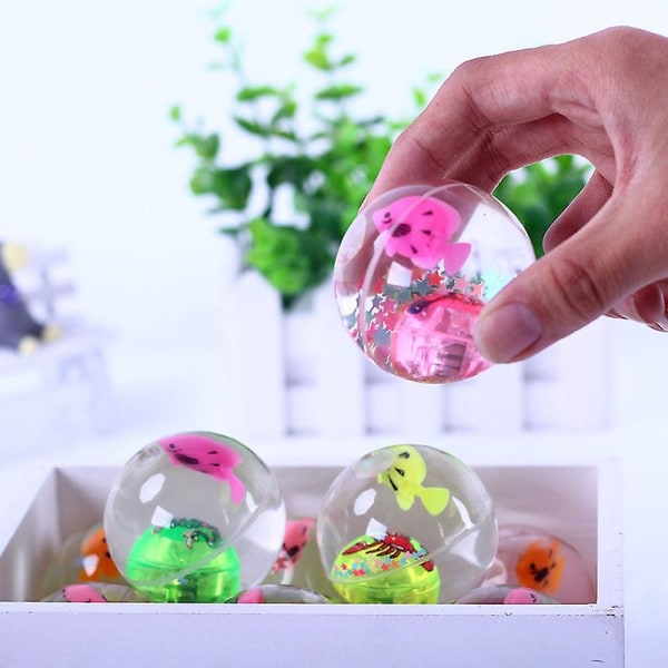 Blinkande självlysande boll Gummi Studsboll Anti Stress Present Roliga Fidget Toys för barn