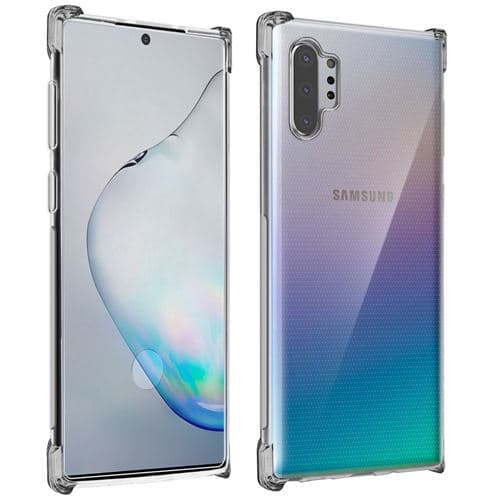 [LCS]Skyddspaket kompatibelt med Samsung Galaxy Note 10 Plus mjukt fodral 9H Tem