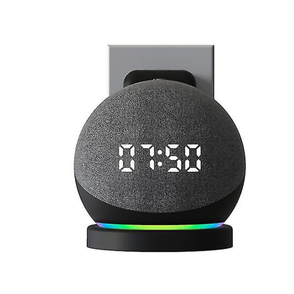 Amazon Echo Dot 4:e generationens högtalarstativ Väggmonterad hängare Black
