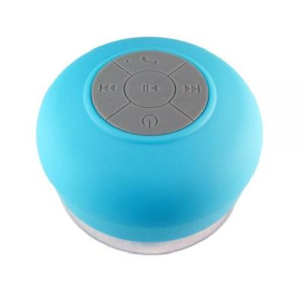 Bluetooth højttaler med sugekop BTS-06 Vandtæt Blå