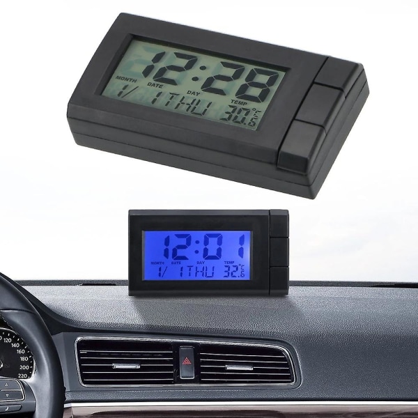 Bilklocka Biltermometer Temperaturavkännande Bil Elektronisk Wat