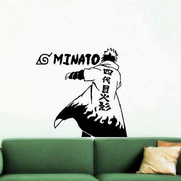 Minato Naruto Tecknad Vinyl Tapet Självhäftande PVC Väggdekor