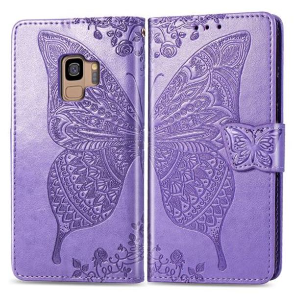 Advansia Skyddsfodral för Samsung Galaxy S9 Lila Plånboksmodell