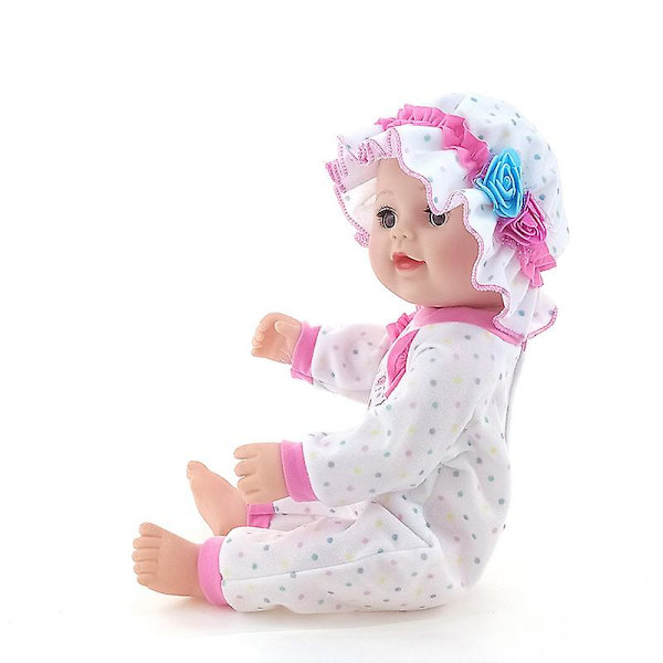 Mjuk Kropp Baby Docka Med Öppningsbara/Stängbara Ögon set3