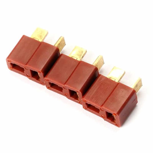 Rc Lipo Batteri Helikopter 10 Par T Plugg Koblinger Hann Hunn For Deans