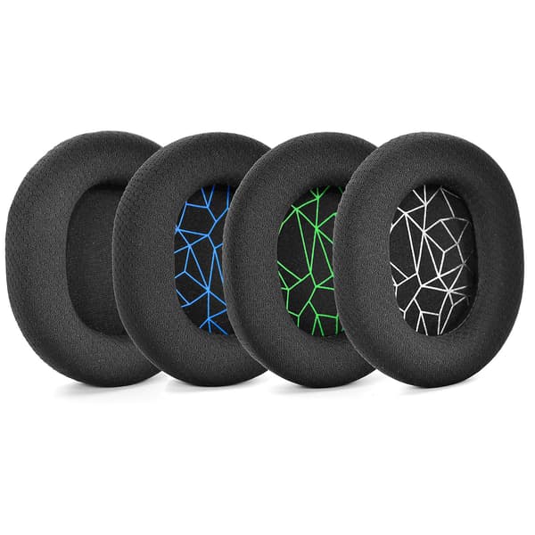 [LCS] Erstatningsøreputer kompatible med Steelseries Arctis 9 / Arctis 7 / Arctis 5 / Arctis 3 / Steelseries Arctis Pro Black Green