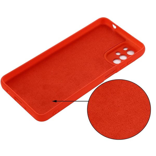 [LCS] Flydende silikonecover til Motorola Moto G22/G22/E32s 4G Red