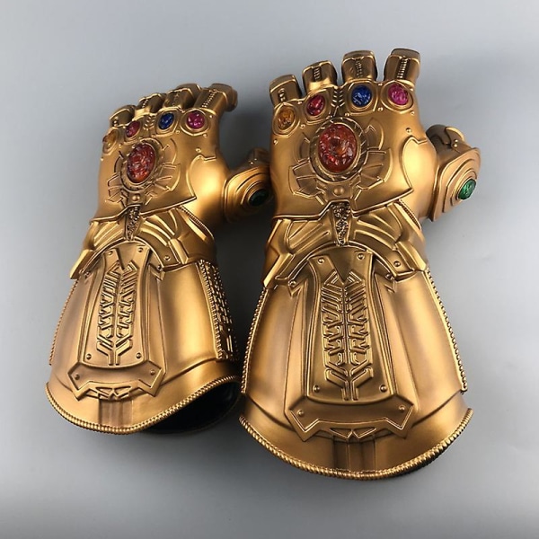 Avengers Thanos Cosplay Handske Pvc Led Handskar Leksaker Present Halloween Cosplay rekvisita för vuxna