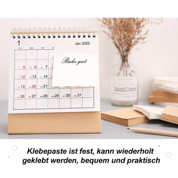 Kreative sticky notes, en pakke med 6 sticky notes, kontor- og studerende sticky notes, selvklæbende kraftpapir sticky notes, i alt 480 sticky notes