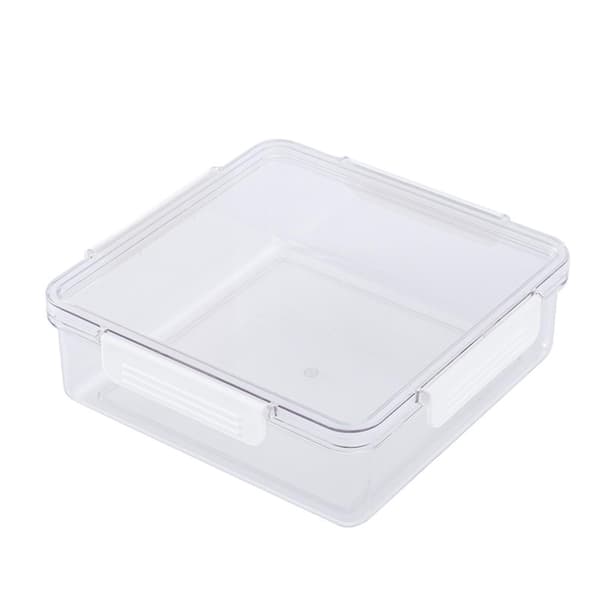 [LCS] Multi-rums snackserveringsbakke Snacks opbevaringsboks Tørfrugtbeholder til nødder slik tørret Square Unqualified