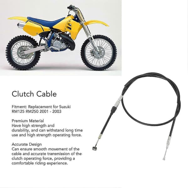 [LCS]Suzuki RM125 RM250 2001-2003 Koblingskabeludskiftning, Præcis Pasform
