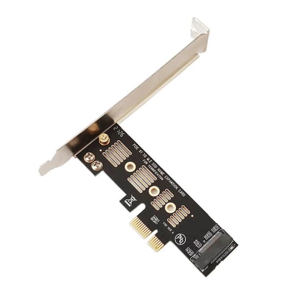 M2 Ssd Nvme Til Pcie X1 Adapterkort Pcie X1 Til M2 Udvidelseskort Harddisk Adapter M Nøglegrænseflade black