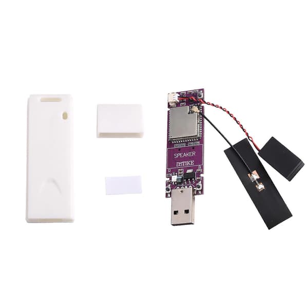 USB WiFi Internet-radiosoitin ESP32S3 USB-dongle-radiosoitin integroidulla mikrokaiuttimella ja kuorella Plug & Play