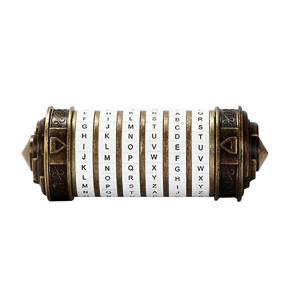 Da Vinci Kombinationslås, Metall Cryptex Set Vit & Bronsfärg