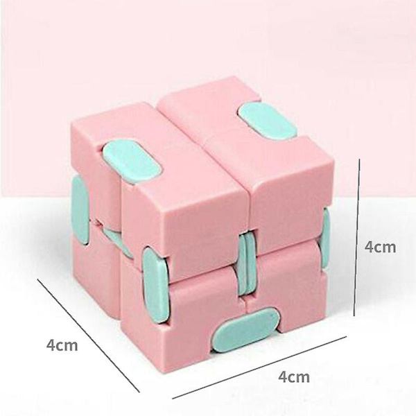 Lievitä stressiä hauska käsipeli neljän kulman labyrinttilelut PINK