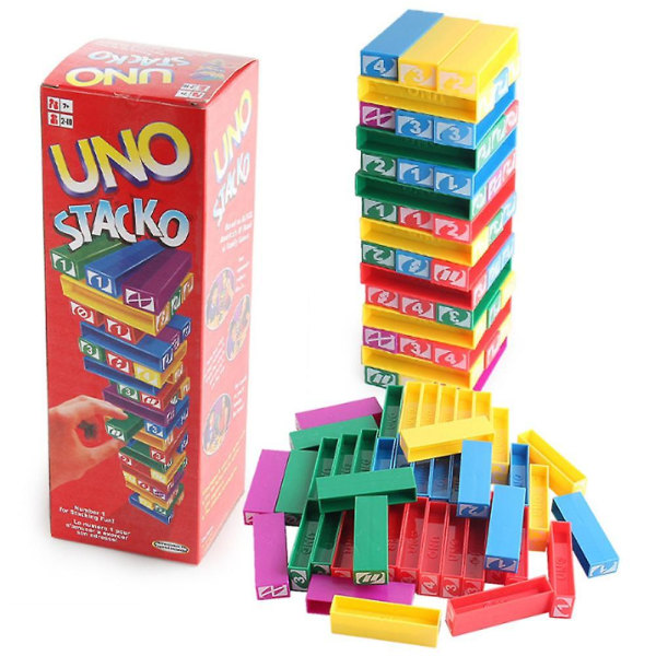 Byggklossar Leksak Domino Staplar Högt Pussel Brädspel för Barn Set 1