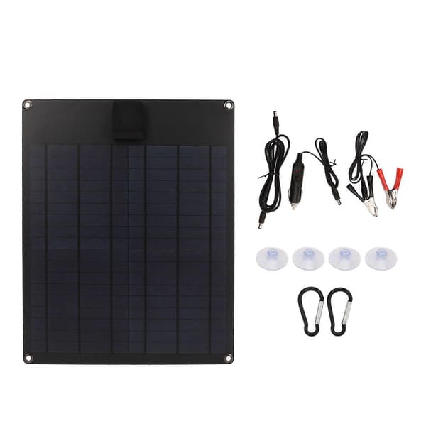 [LCS] Solcellepanel 20W monokrystallinsk til autocamper, båd, bil