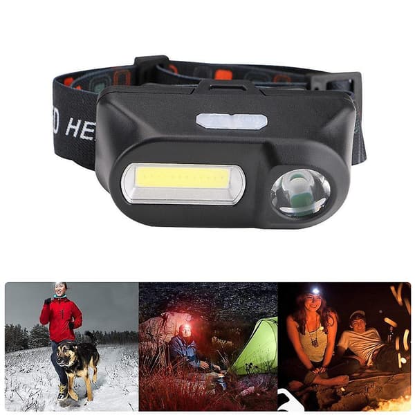 [LCS] Hodelykt Oppladbar LED Hodelykt Kompatibel med Løping Camping