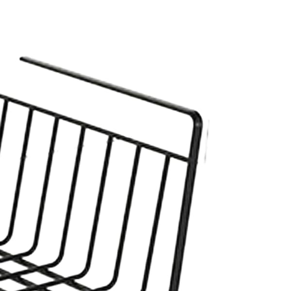 [LCS] Under-shelf Wire Basket Iron Black Multifunctional Space-saving Hanging Basket Organizer Under Cabinet