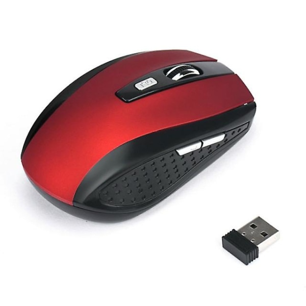 Mini 2.4 Ghz Trådlös Optisk Mus Portabel Möss Trådlös USB-mus För PC Laptop Notebook Silver