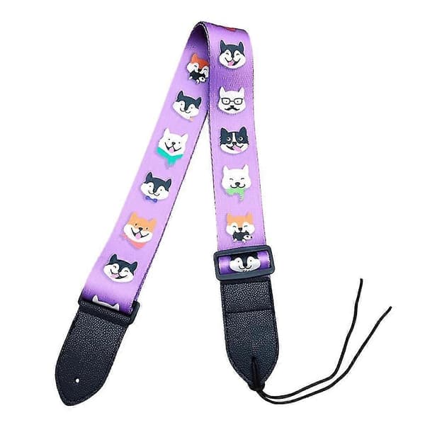 [LCS]Gitarr Axelrem Tryckt Gitarrrem Gitarrtillbehör för Vuxna Barn P20250110636 Sky blue