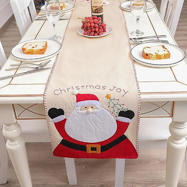 Jul Tomte Snögubbe Bordsflagga Restaurang Duk Bordstablett