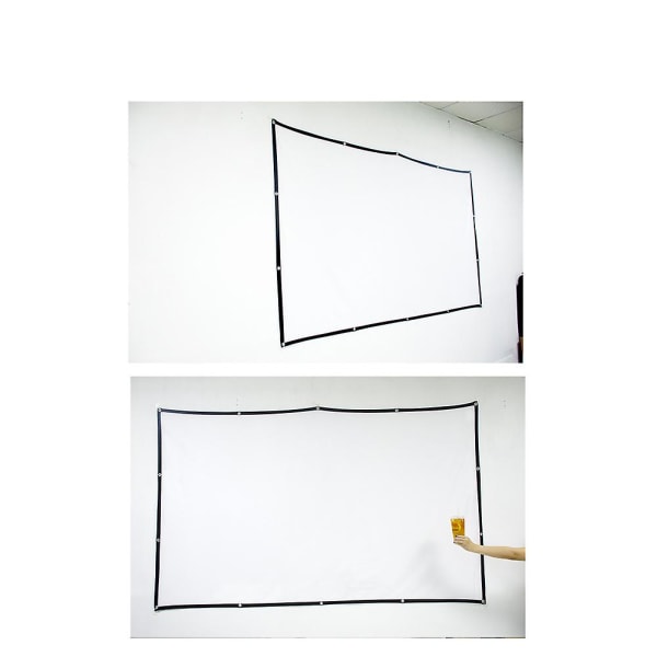 Projektorduk, Vikbar Portabel Mjölksilkesfilmduk för M white 265x150cm
