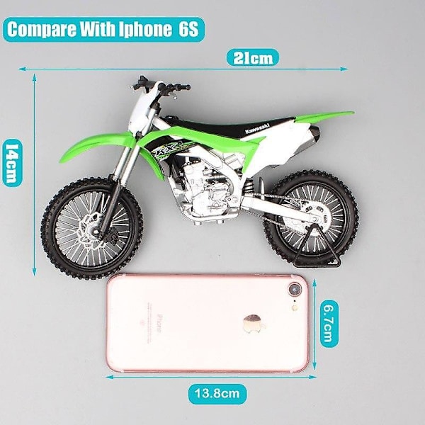 1:10 mittakaavan suuri Kawasaki KX 250F Motocross