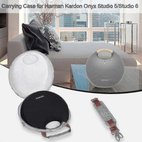 Skyddande nylonfodral för trådlös högtalare för Harman Kardon Onyx 5/6 Gray