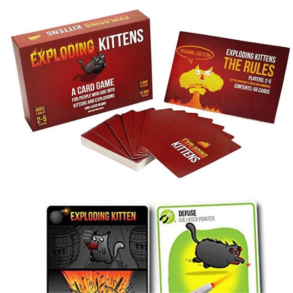 Exploding Kittens Ett ryskt roulette-kortspel Style1