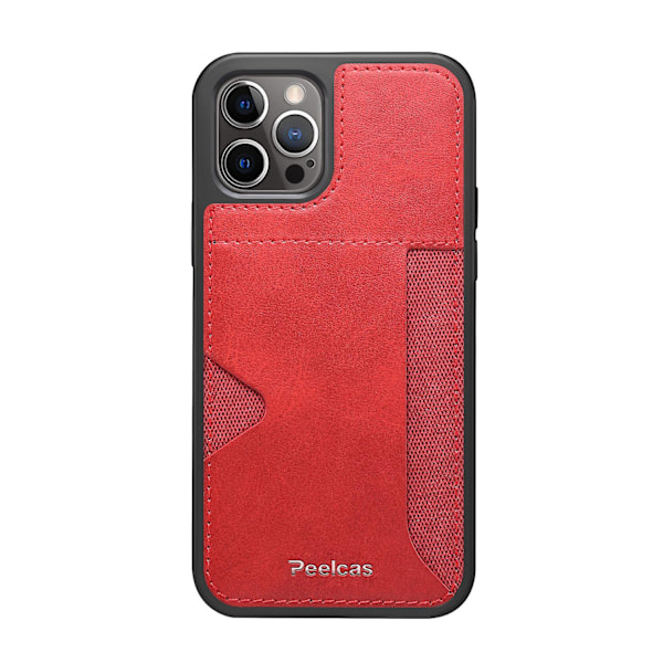 IPhone 13 Pro -kotelo, TPU-suojakotelo korttipidikkeellä Red