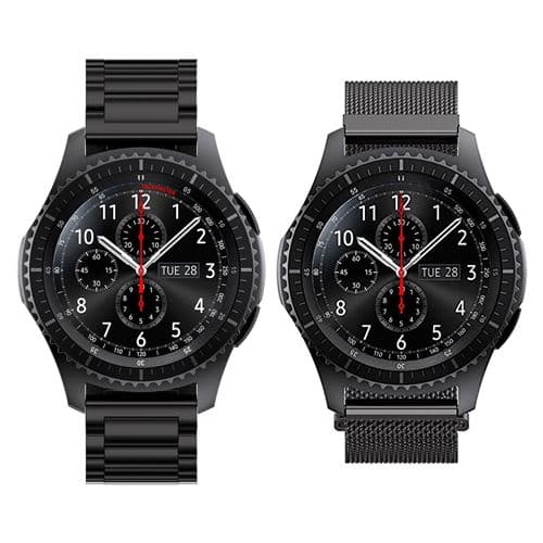 [LCS]22mm rustfrit stålrem og Milanese mesh ekstrarem Kompatibel med Sa