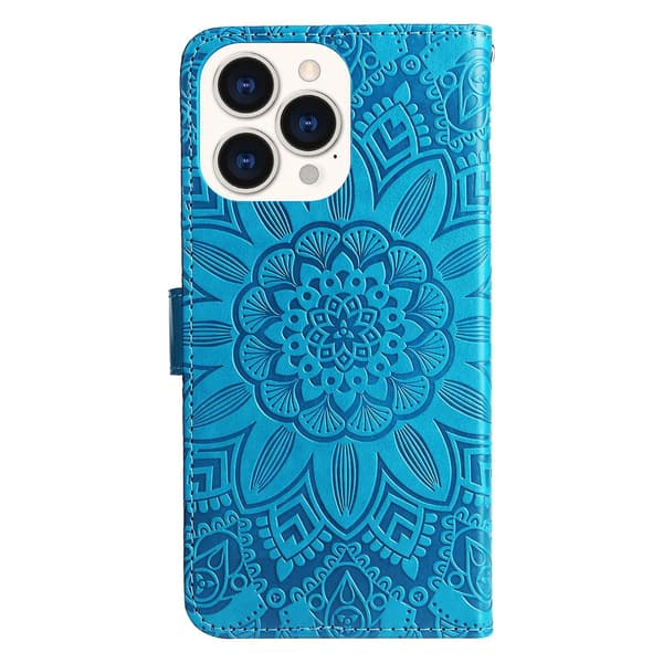 Nahkainen puhelinkotelo iPhone 14 Pro Maxille Blue